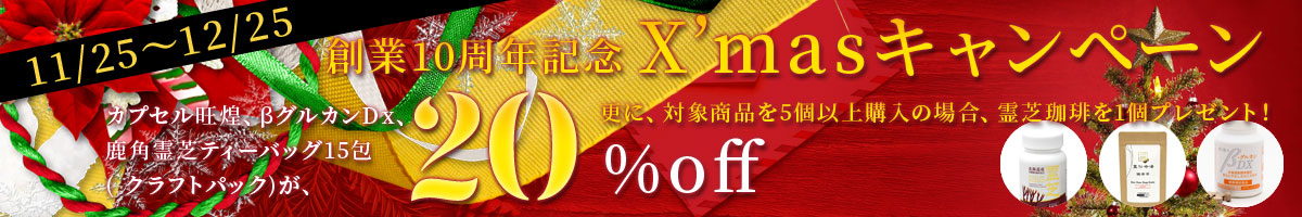 創業10周年記念&クリスマスキャンペーン